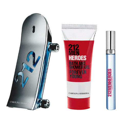 Set para caballero- Carolina Herra 212 HEROES 3PZS